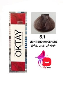 رنگ مو دودی قهوه ای روشن شماره 5.1