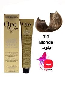 رنگ مو فانولا لاین اورو تراپی Oro Therapy طیف طبیعی شماره 7.0 بلوند 